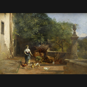 Frederik Rohde. Italien, 1860. 30x40cm.