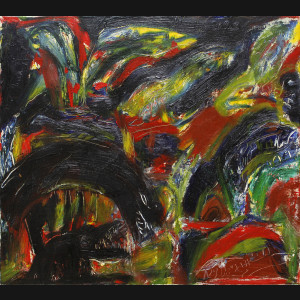 Peter Nyborg. Komposition, 1971. 45x50cm.