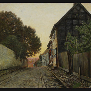 Viggo Langer. “Blegbanken”, Vejle 1910. 58x62cm.