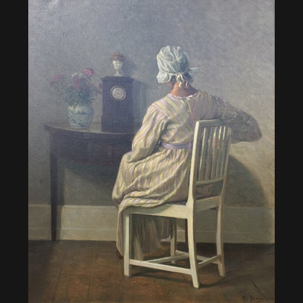 Alfred Broge maleri dansk kunstgalleri 494